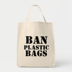 Tote Bag Sachets en plastique d'interdiction