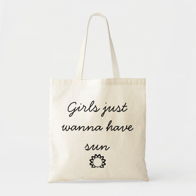Tote Bag Sacoche de transport Schparenttas Girls just wanna (Devant)