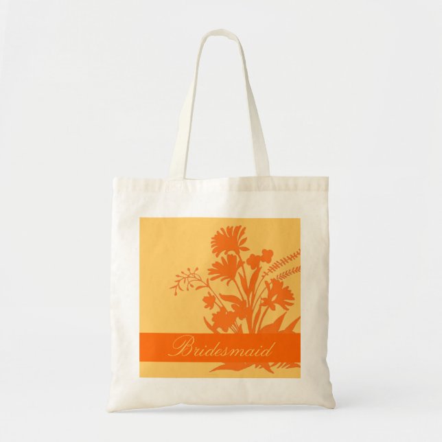 Tote Bag Sacoche souvenir maison à thème orange (Devant)