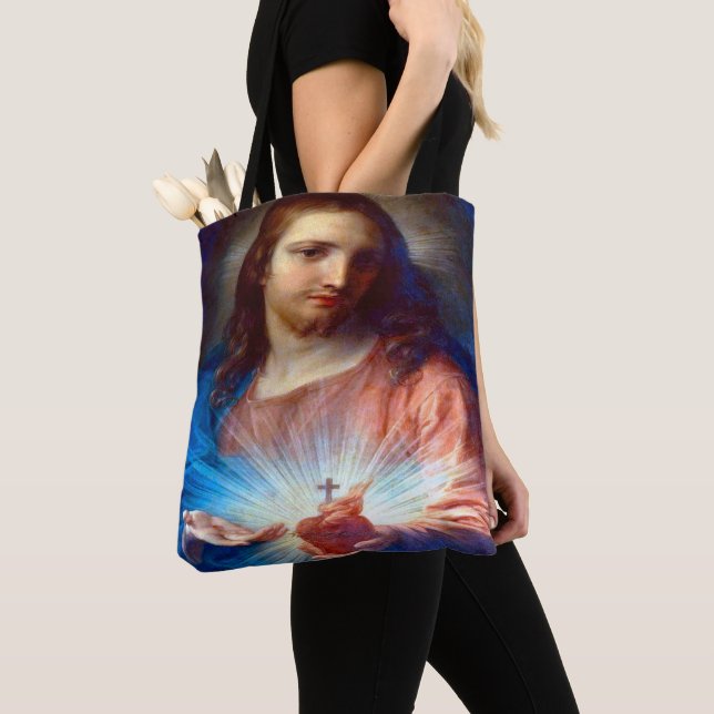 Tote Bag Sacré Coeur de Jésus (De près)