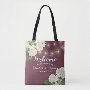 Tote Bag Sacs-Cadeaux mariages de bienvenue Hydrangeas Lumi