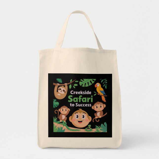 Tote Bag Safari Creekside à la réussite Faune Design (Devant)