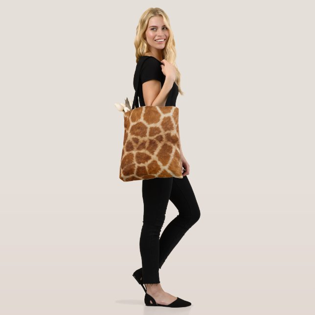 Tote Bag Safari Lovers Giraffe Imprimer (Sur le modèle)