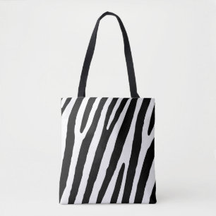 Tote Bag Safari zebra print. Barres, tirez le motif de lign