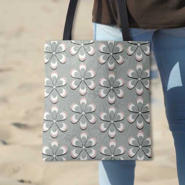 Tote Bag Sage d'alimentation à fleurs des années 70 mignonn (Créateur téléchargé)