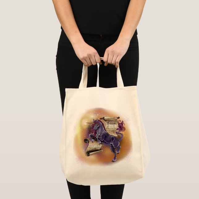 Tote Bag Sagesse d'une licorne fourre-tout (Devant (produit))