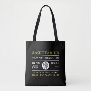 Tote Bag Sagittaire Signe du Zodiaque, Astrologique
