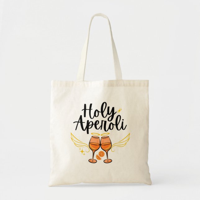 Tote Bag Saint Aperoli Drôle Tendance Aperol Spritz Déclara (Devant)