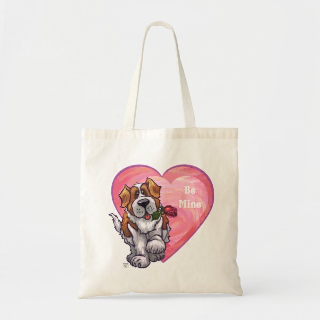 Tote Bag Saint-Bernard Valentin (Devant)
