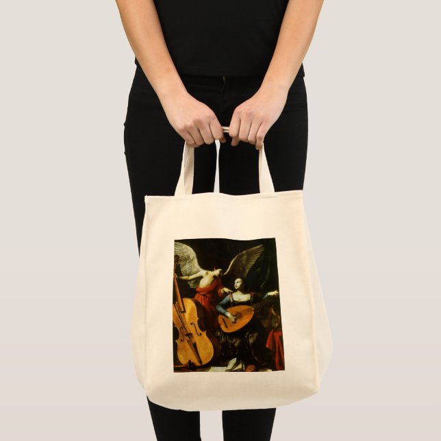 Tote Bag Saint Cecilia et l'ange par Carlo Saraceni (Devant (produit))