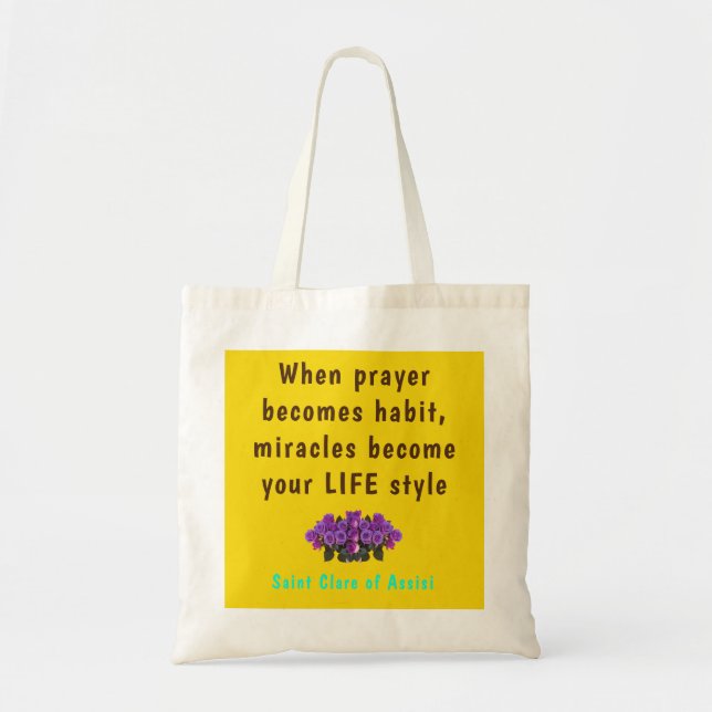 Tote Bag Saint Clare Assisi (Devant)