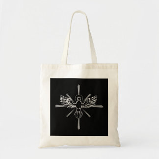 Tote Bag Saint Esprit Dove Louer Jésus Epiphanie Raglan Bas