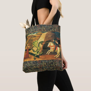TOTE BAG SAINT GEORGE, DRAGON ET PRINCESS