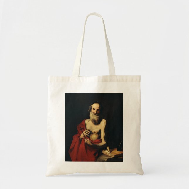Tote Bag Saint Jérôme par Jusepe de Ribera (Devant)