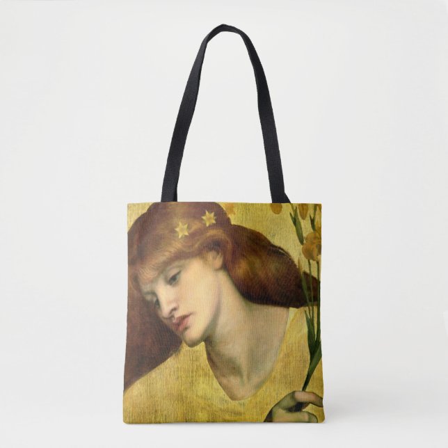 Tote Bag Saint Lily [Sancta Lilias] (par Gabriel Rossetti) (Devant)
