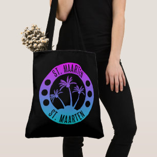 Tote Bag Saint-Martin Blue Gradient Sint Martin