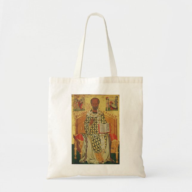 Tote Bag Saint Nicolas de Myra Icon orthodoxe (Devant)