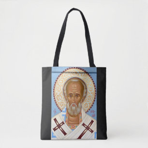 Tote Bag Saint Nicolas de Myre Art Orthodoxe Premium