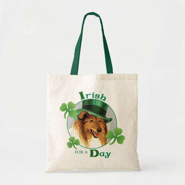 Tote Bag Saint Patrick's Day Collie (Devant)