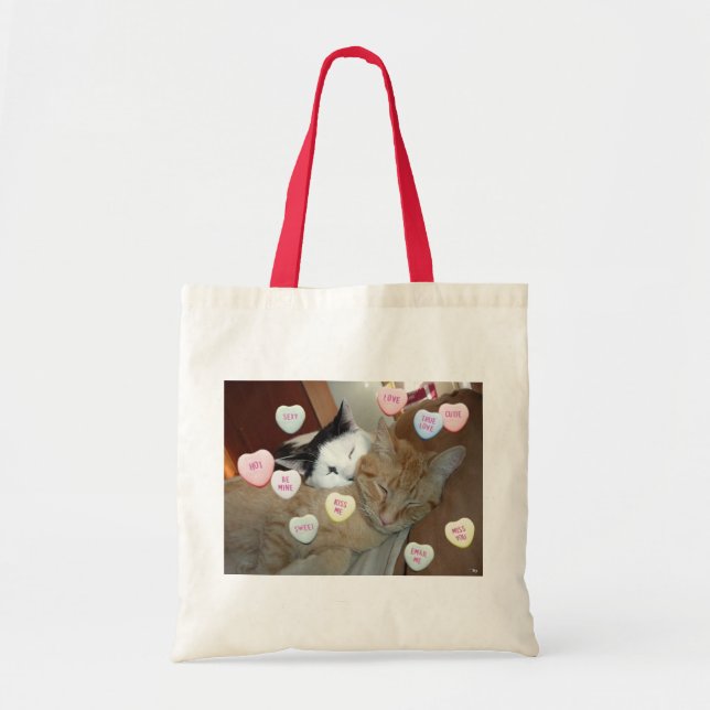 Tote Bag Saint Valentin Chatons (Devant)