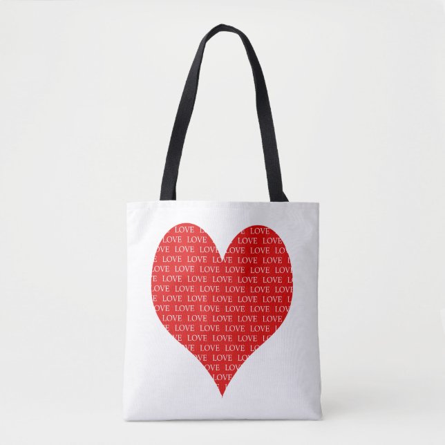 Tote Bag Saint Valentin Coeur (Devant)