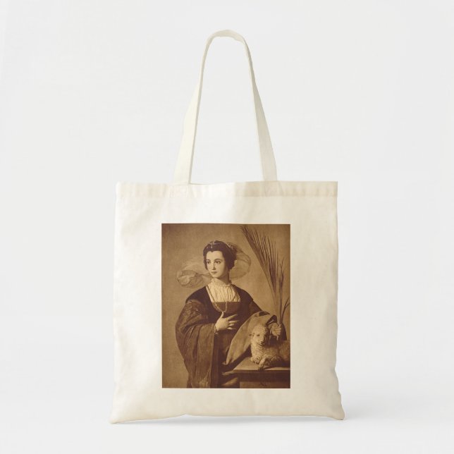 Tote Bag Sainte Agnès par Alonso Cano (Devant)