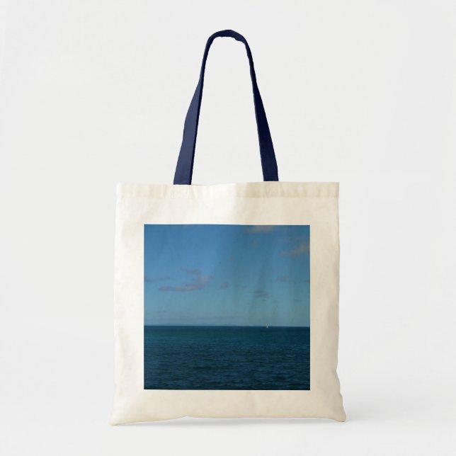 Tote Bag Sainte-Lucie Horizon Océan Bleu (Devant)