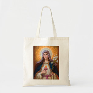 Tote Bag Sainte-mère Marie Coeur immaculé, Religion catholi
