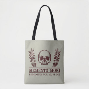 Tote Bag Saisir le jour Memento Mori crâne