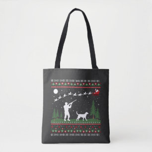 Tote Bag Saison de chasse à la crème de Noël moche Père Noë