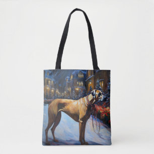 Tote Bag Saison de Noël de Rhodesian Ridgeback