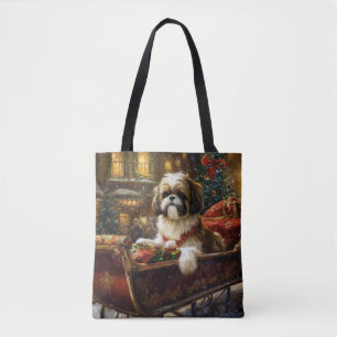 Tote Bag Saison de Noël Shih Tzu