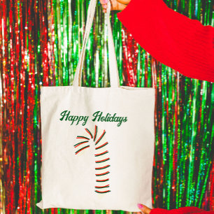 Tote Bag Saison de vacances Sucre de canne artistique Salut