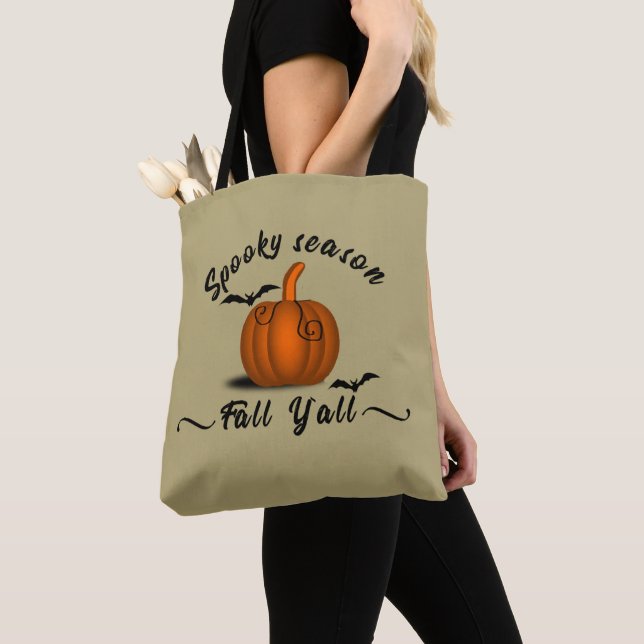 Tote Bag saison éffrayante automne yall (De près)