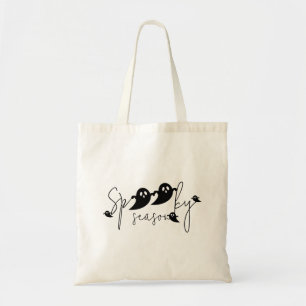 Tote Bag Saison effrayante Halloween fantômes volants migno