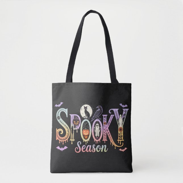 Tote Bag Saison éffrayante Iridescendance Halloween (Devant)