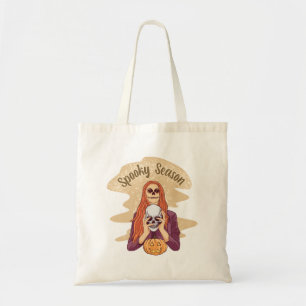 Tote Bag Saison éffrayante mignonne Ghost Funny Halloween S
