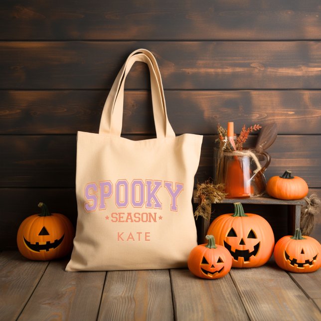 Tote Bag Saison éffrayante Retro Halloween Super (Créateur téléchargé)