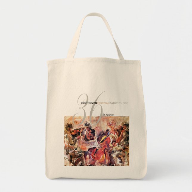 Tote Bag Saison Fourre-tout de festival de Beethoven (Devant)