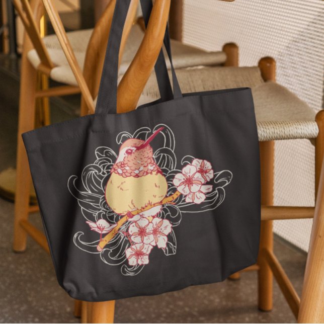 Tote Bag Sakura Bird (Créateur téléchargé)