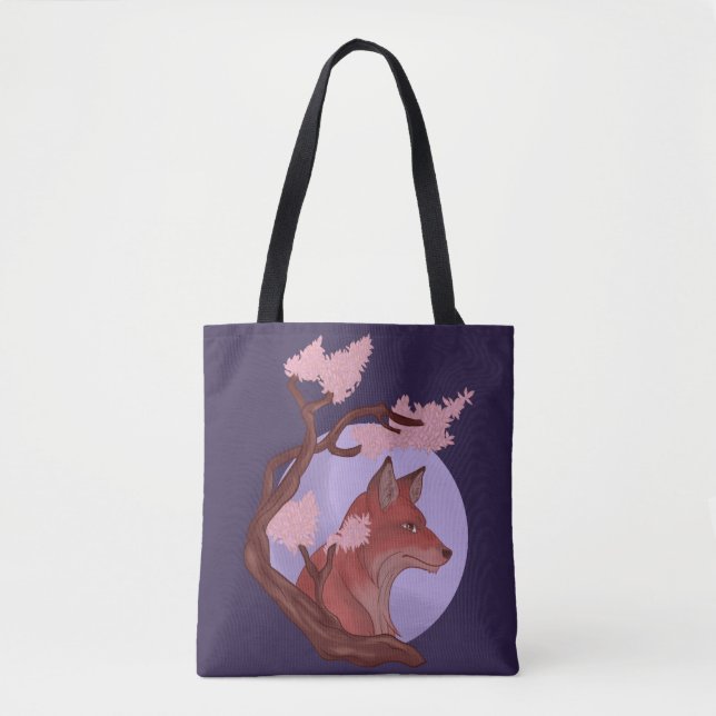 Tote Bag Sakura Fox (Devant)
