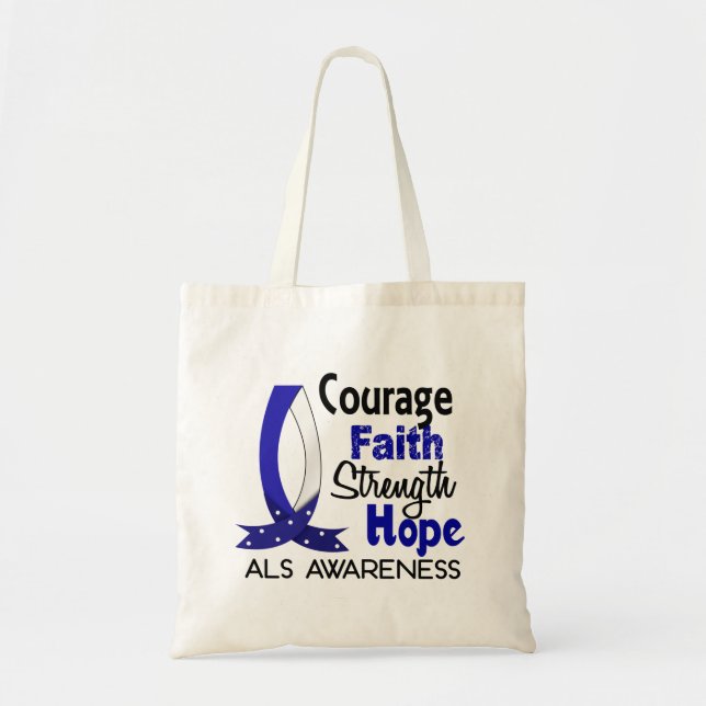 Tote Bag SAL d'espoir de force de foi de courage (Devant)