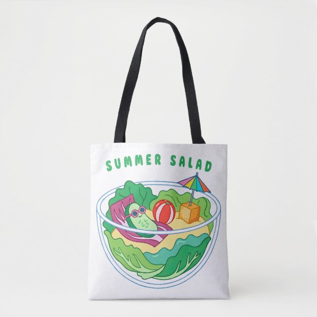 Tote Bag Salade d'été (Devant)