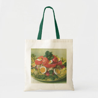 Tote Bag Salade Mesclun de légumes verts mélangés biologiqu