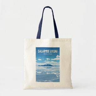 Tote Bag Salar de Uyuni Bolivie Travel Art Vintage