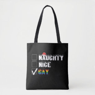 Tote Bag Sale Cadeau de Noël LGBT Fierté arc-en-ciel gai