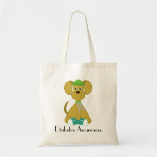 Tote Bag Salissez le chien Fourre-tout de diabète Sac-Gris