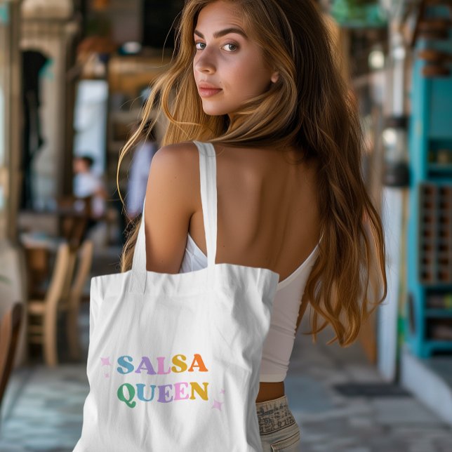 Tote Bag salsa danse reine latin moderne simple (Créateur téléchargé)