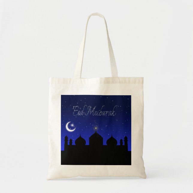 Tote Bag Salutation de l'Aïd Moubarak - Budget Fourre-tout (Devant)