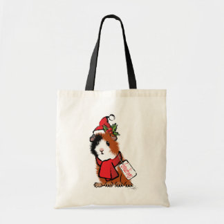 Tote Bag Salutation de porc de la Guinée de Noël